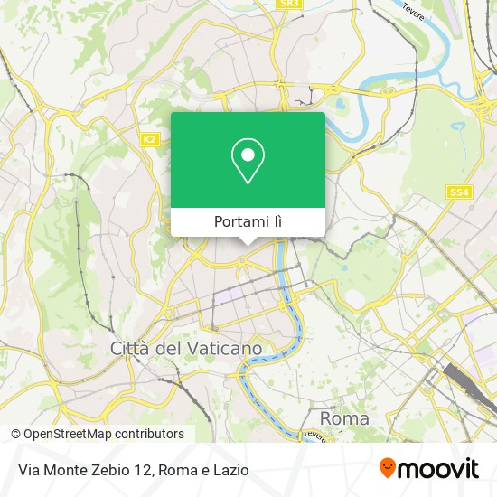 Mappa Via Monte Zebio  12