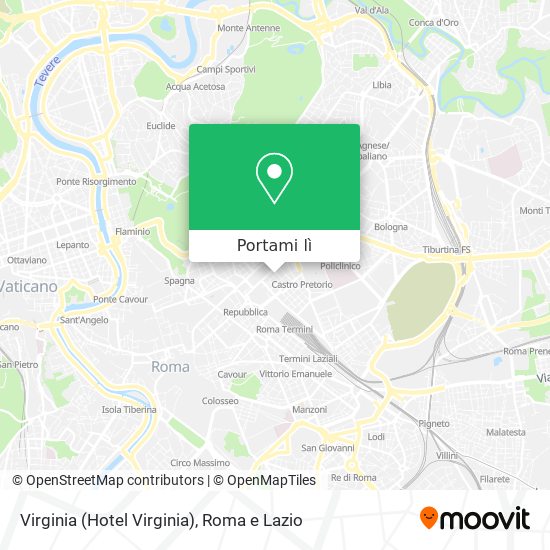 Mappa Virginia (Hotel Virginia)