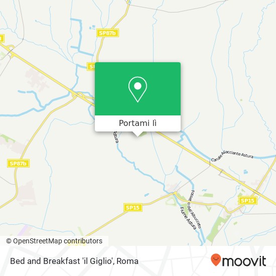 Mappa Bed and Breakfast 'il Giglio'