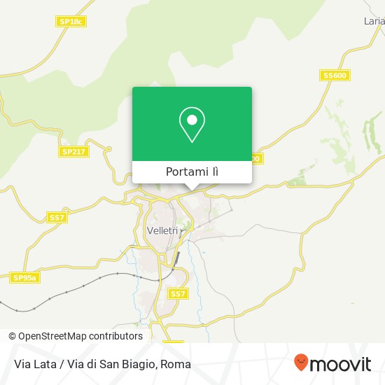 Mappa Via Lata / Via di San Biagio