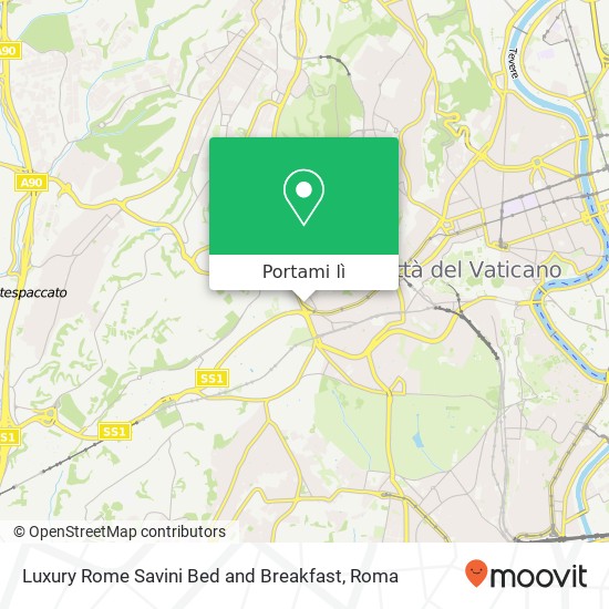 Mappa Luxury Rome Savini Bed and Breakfast