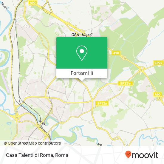 Mappa Casa Talenti di Roma