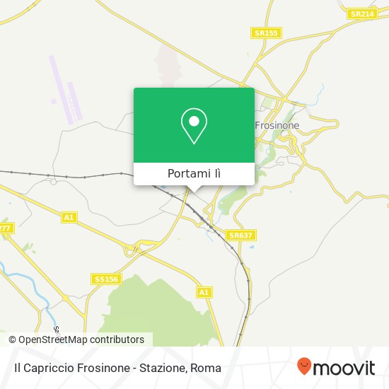 Mappa Il Capriccio Frosinone - Stazione