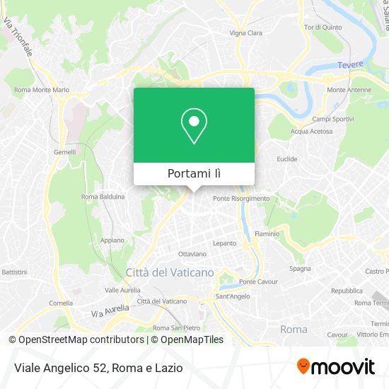 Mappa Viale Angelico  52