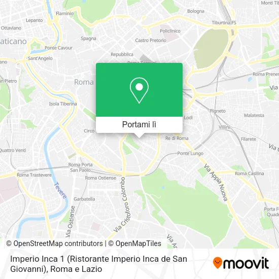 Mappa Imperio Inca 1 (Ristorante Imperio Inca de San Giovanni)