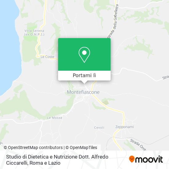 Mappa Studio di Dietetica e Nutrizione Dott. Alfredo Ciccarelli