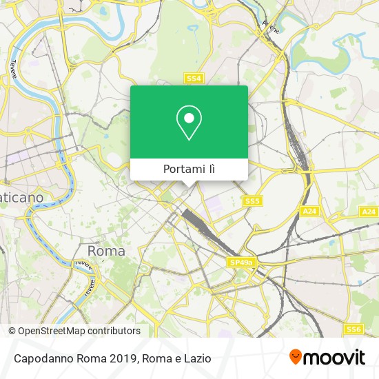 Mappa Capodanno Roma 2019