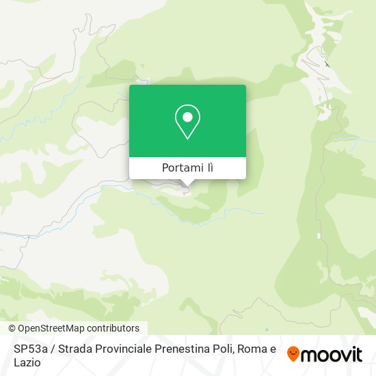 Mappa SP53a / Strada Provinciale Prenestina Poli