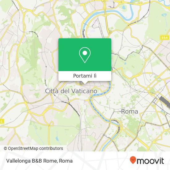 Mappa Vallelonga B&B Rome