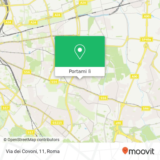 Mappa Via dei Covoni, 11