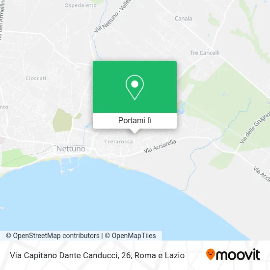 Mappa Via Capitano Dante Canducci, 26