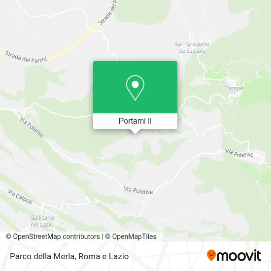 Mappa Parco della Merla