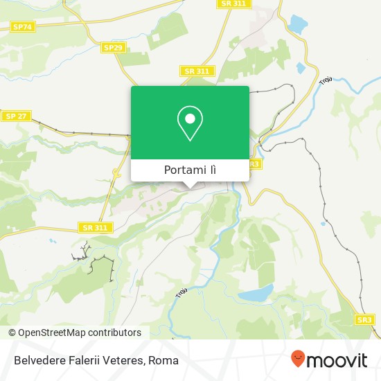 Mappa Belvedere Falerii Veteres