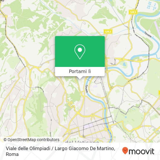 Mappa Viale delle Olimpiadi / Largo Giacomo De Martino
