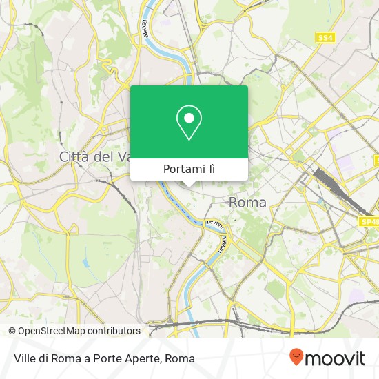 Mappa Ville di Roma a Porte Aperte