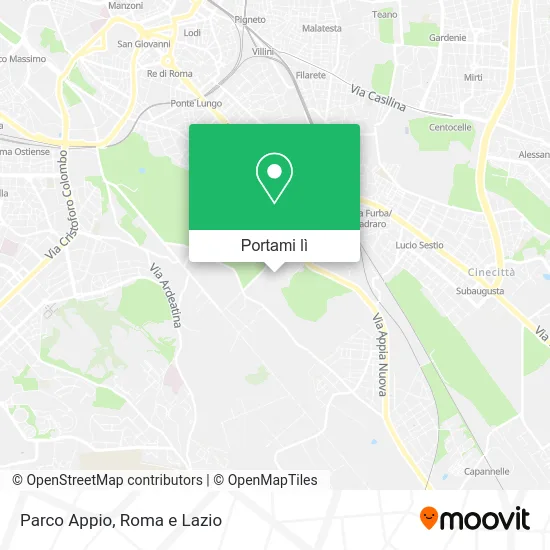 Mappa Parco Appio