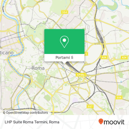 Mappa LHP Suite Roma Termini