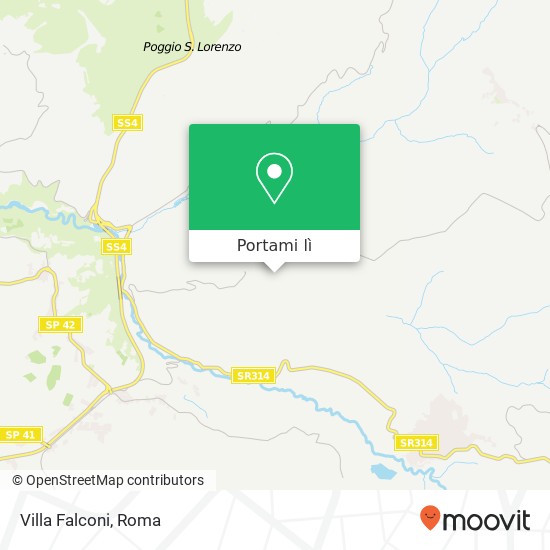 Mappa Villa Falconi