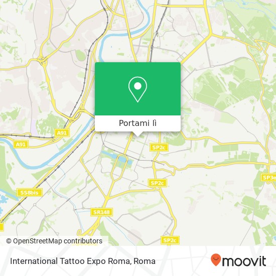 Mappa International Tattoo Expo Roma
