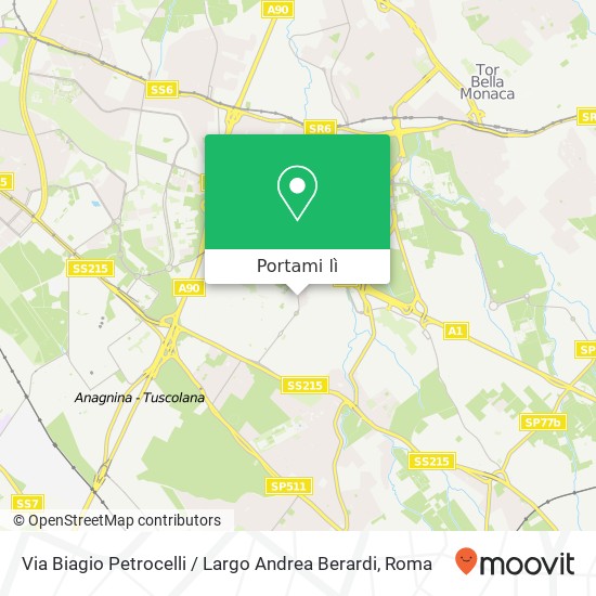 Mappa Via Biagio Petrocelli / Largo Andrea Berardi