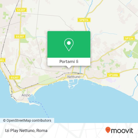 Mappa Izi Play Nettuno