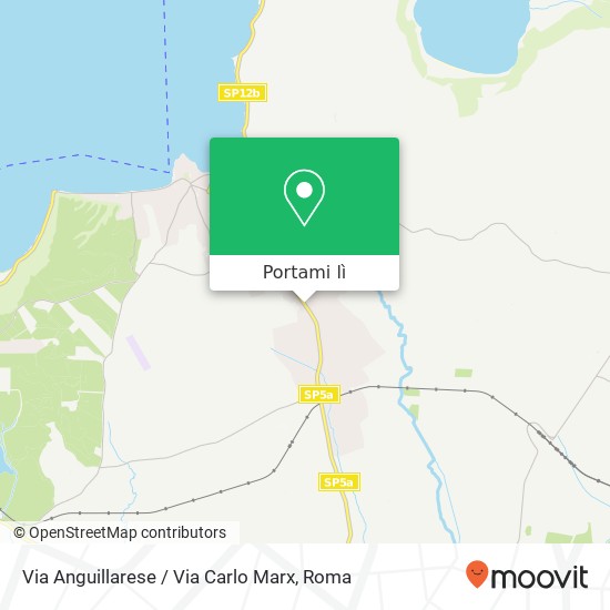 Mappa Via Anguillarese / Via Carlo Marx