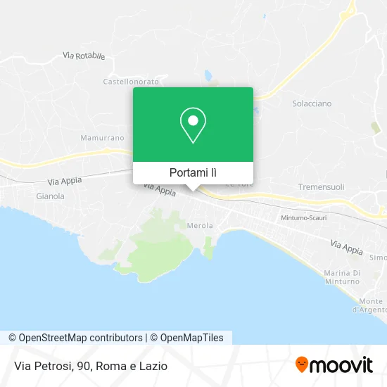 Mappa Via Petrosi, 90