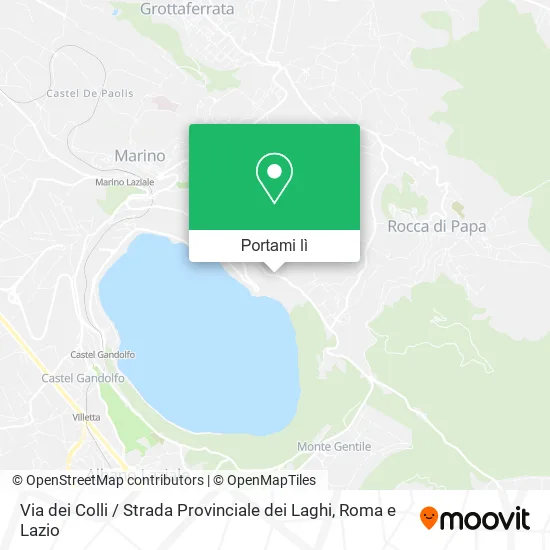 Mappa Via dei Colli / Strada Provinciale dei Laghi