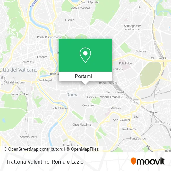 Mappa Trattoria Valentino