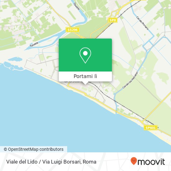 Mappa Viale del Lido / Via Luigi Borsari