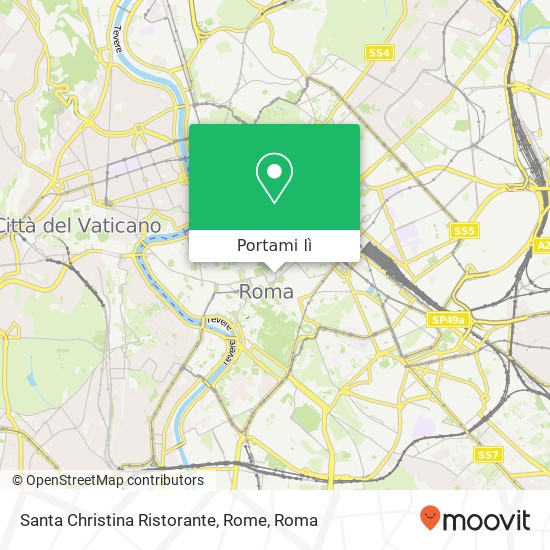 Mappa Santa Christina Ristorante, Rome