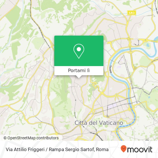 Mappa Via Attilio Friggeri / Rampa Sergio Sartof