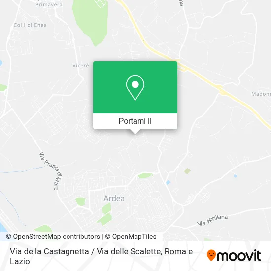 Mappa Via della Castagnetta / Via delle Scalette