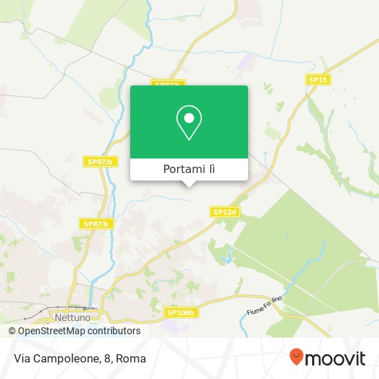 Mappa Via Campoleone, 8