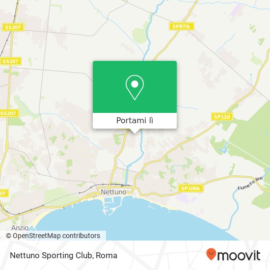 Mappa Nettuno Sporting Club