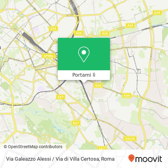 Mappa Via Galeazzo Alessi / Via di Villa Certosa