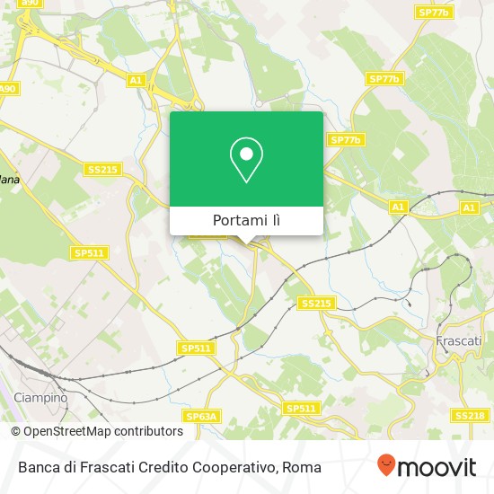 Mappa Banca di Frascati Credito Cooperativo