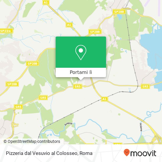 Mappa Pizzeria dal Vesuvio al Colosseo