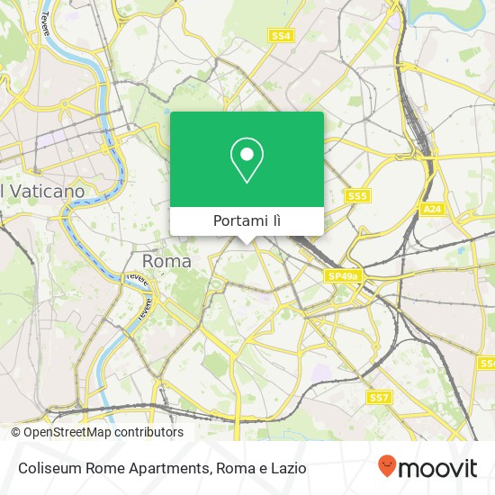 Mappa Coliseum Rome Apartments