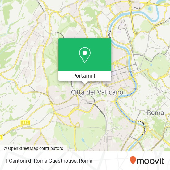 Mappa I Cantoni di Roma Guesthouse