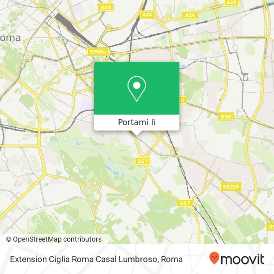 Mappa Extension Ciglia Roma Casal Lumbroso