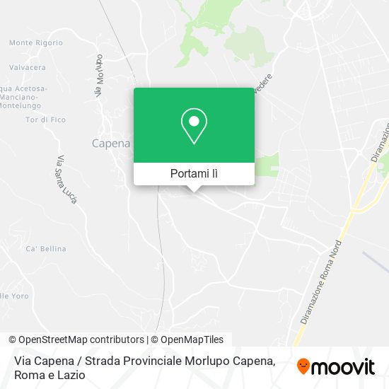 Mappa Via Capena / Strada Provinciale Morlupo Capena