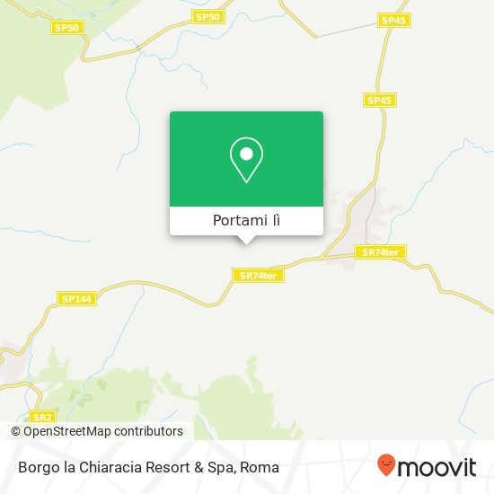 Mappa Borgo la Chiaracia Resort & Spa