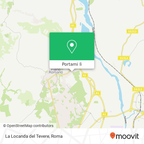 Mappa La Locanda del Tevere