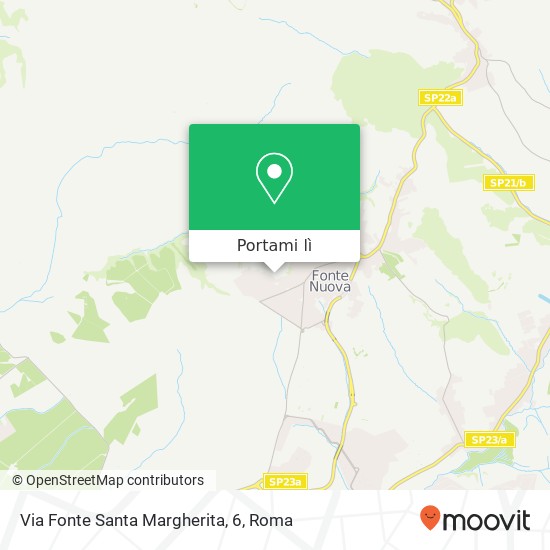 Mappa Via Fonte Santa Margherita, 6