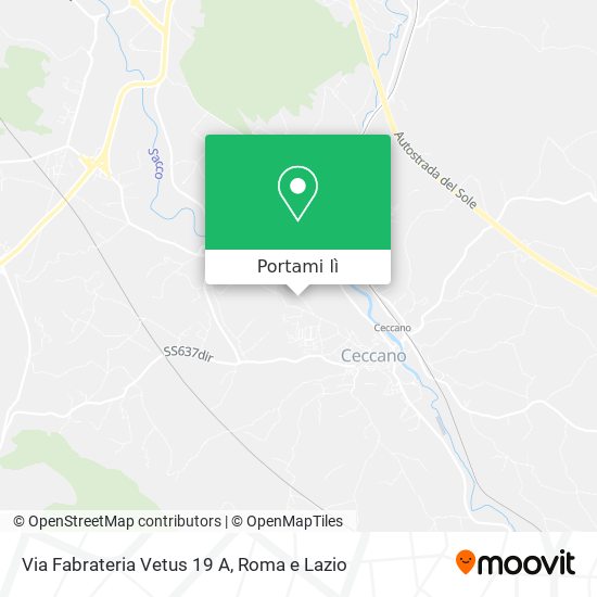 Mappa Via Fabrateria Vetus  19 A