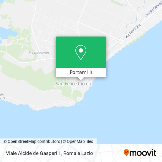 Mappa Viale Alcide de Gasperi  1