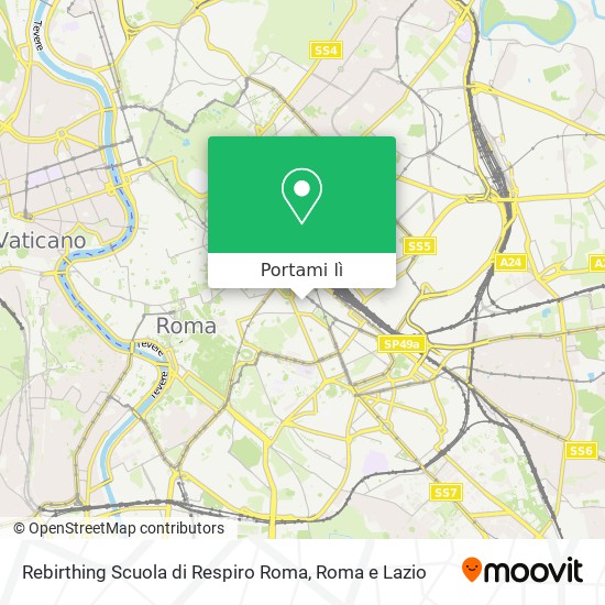 Mappa Rebirthing Scuola di Respiro Roma