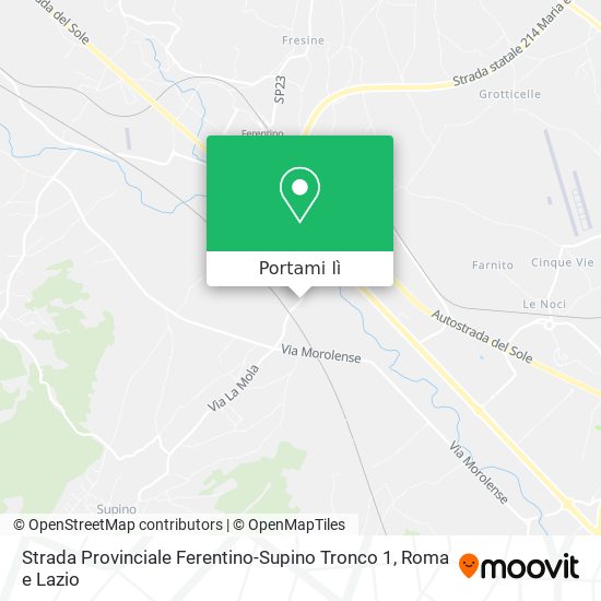 Mappa Strada Provinciale Ferentino-Supino Tronco 1