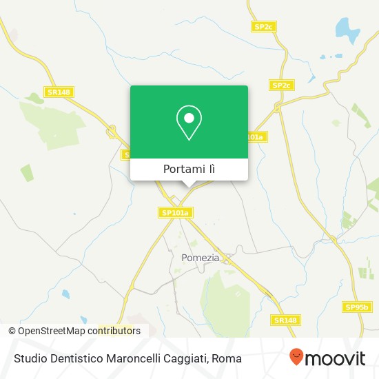 Mappa Studio Dentistico Maroncelli Caggiati